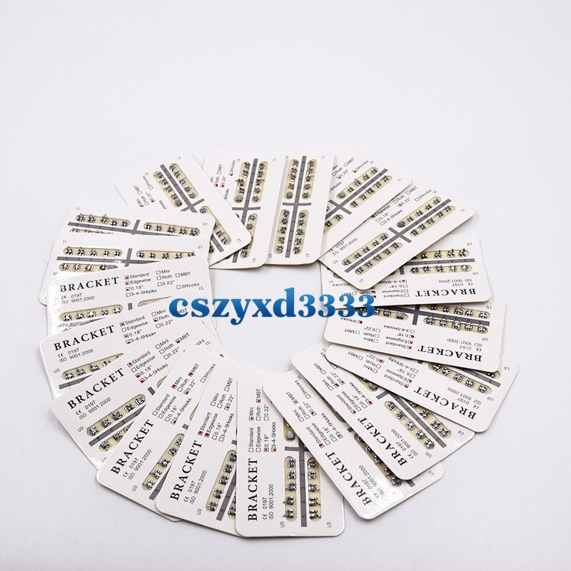 Dental Orthodontic Brackets Brace Roth/MBT/Edgewise 018/022 NO. 3/345 Hooks
