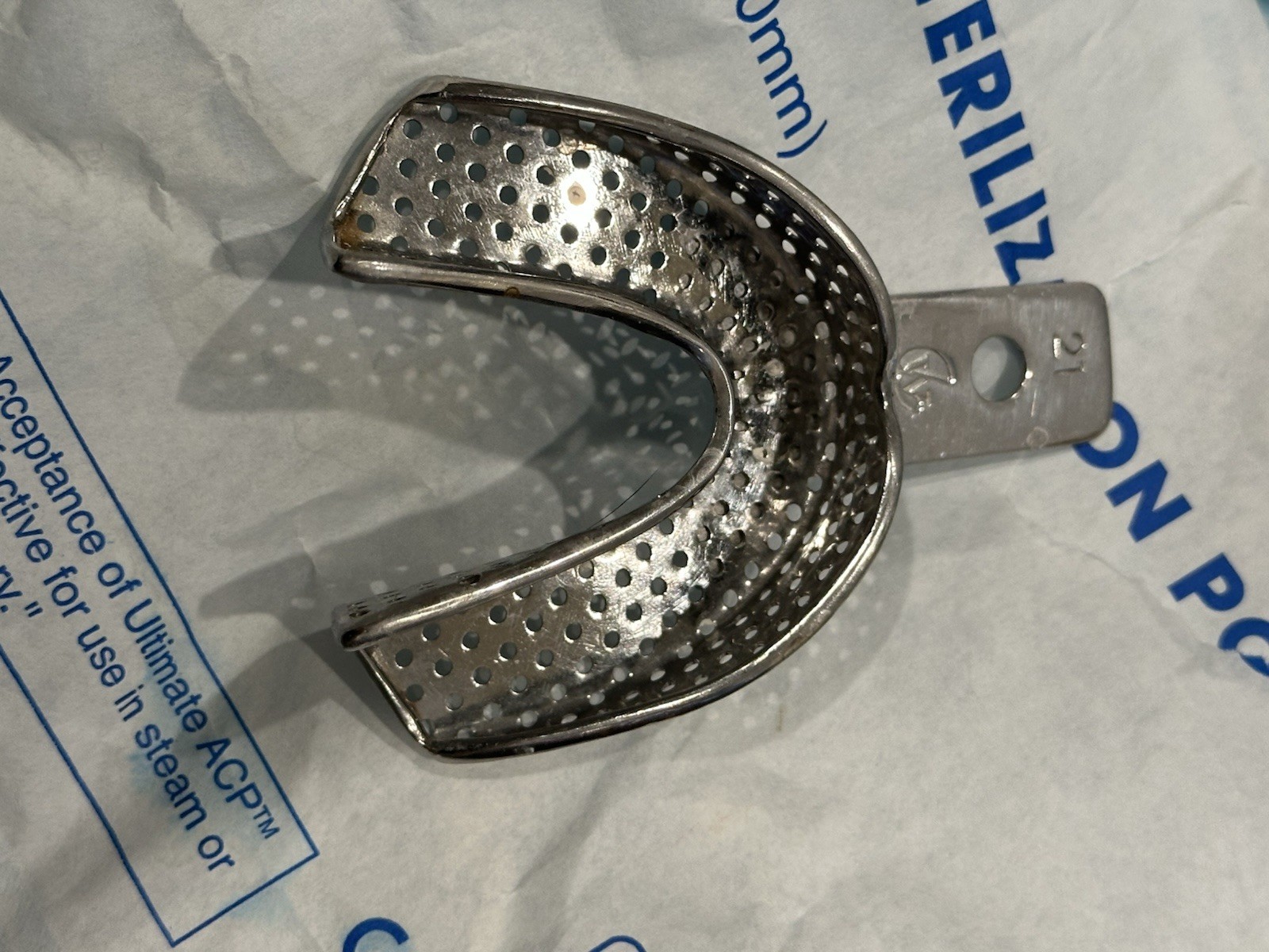 Lot of 30+ Stainless Steel Dental Impression Trays Autoclavable Perforated