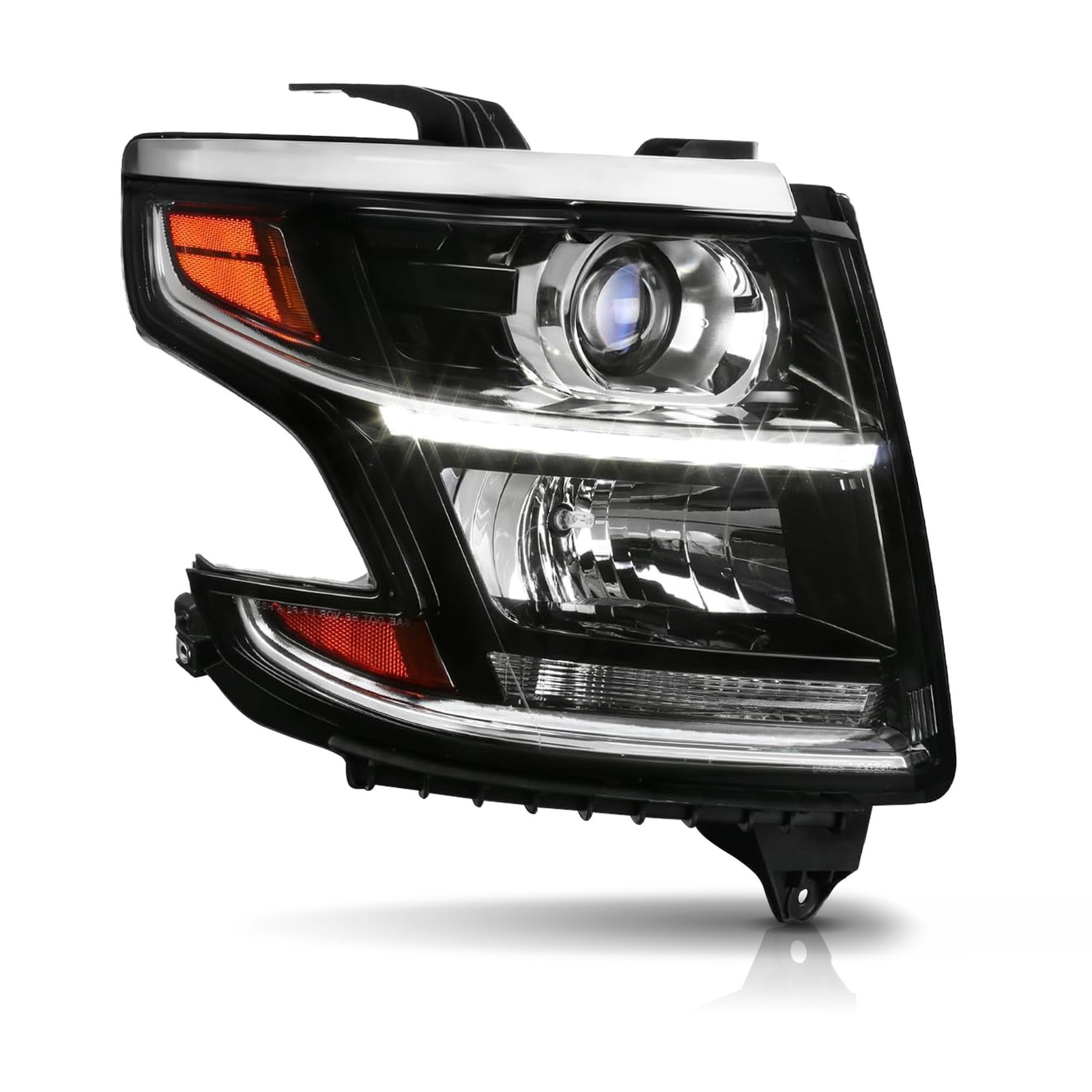 HID Projector Headlight For 15-20 Chevy Tahoe Suburban W/Bulbs Right Side RH
