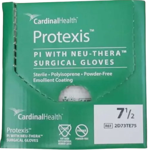 Cardinal Health Protexis PI w/Neu-Thera Powder-Free Sterile Surgical Gloves 7.5