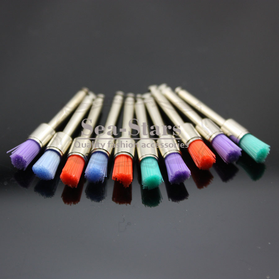 10 Mixed Types Disposable 100 PCS Dental Prophy Brush Cup Polishing Polisher