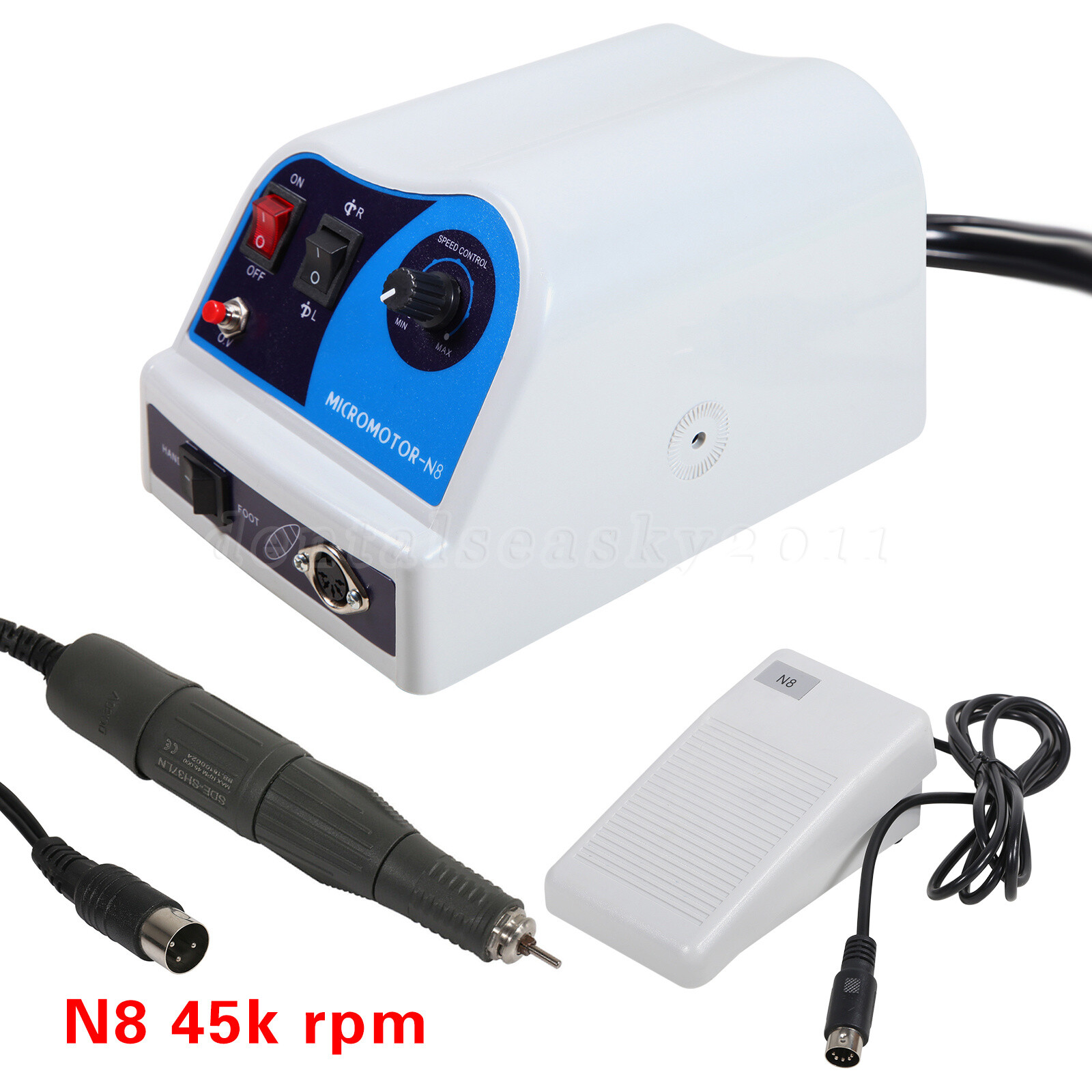 Dental Lab Marathon Micromotor Polisher Unit N8/ 45K RPM Polishing Handpiece