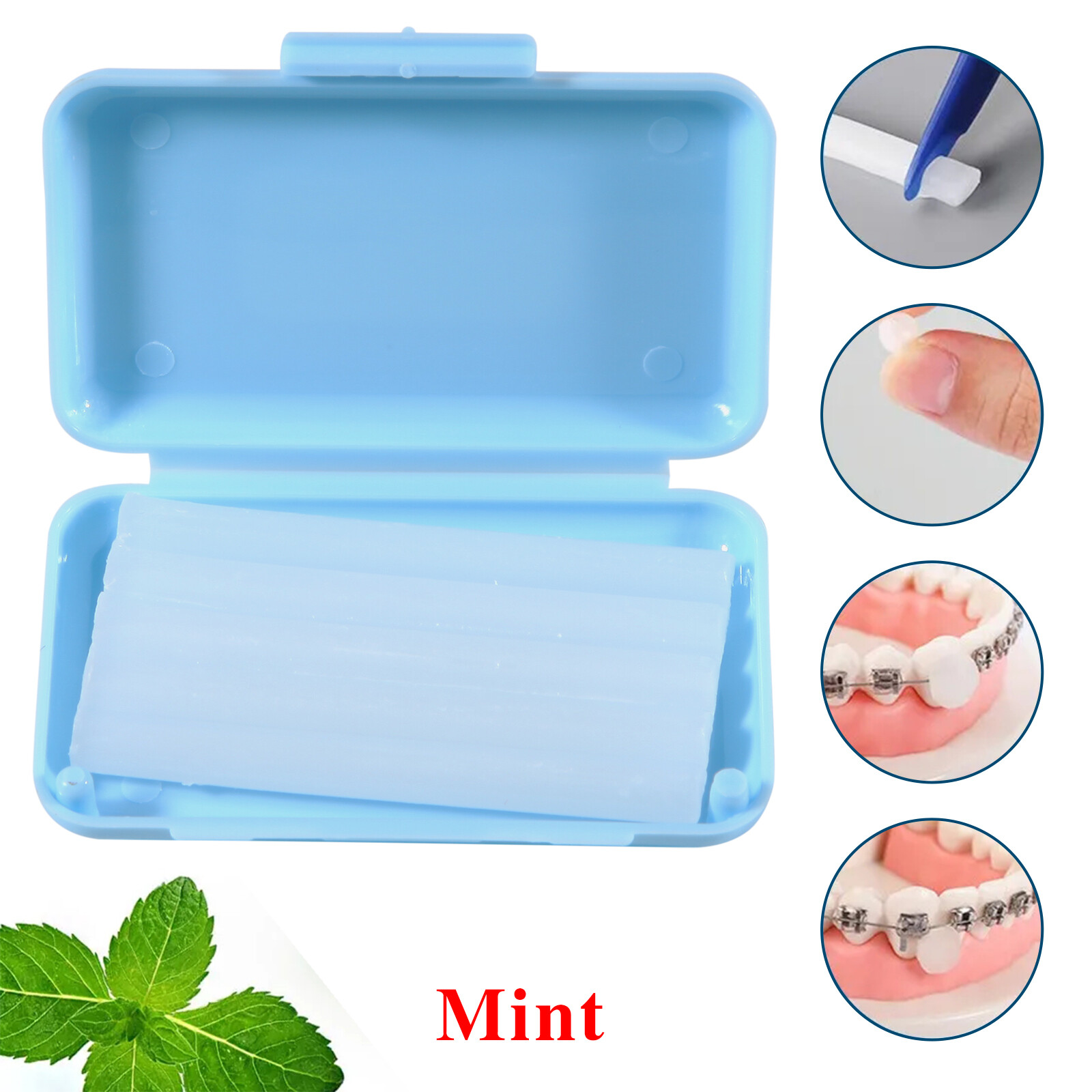 50-1000 Pcs Dental Orthodontic Wax for Relief Braces Gum Irritation Mint Scent