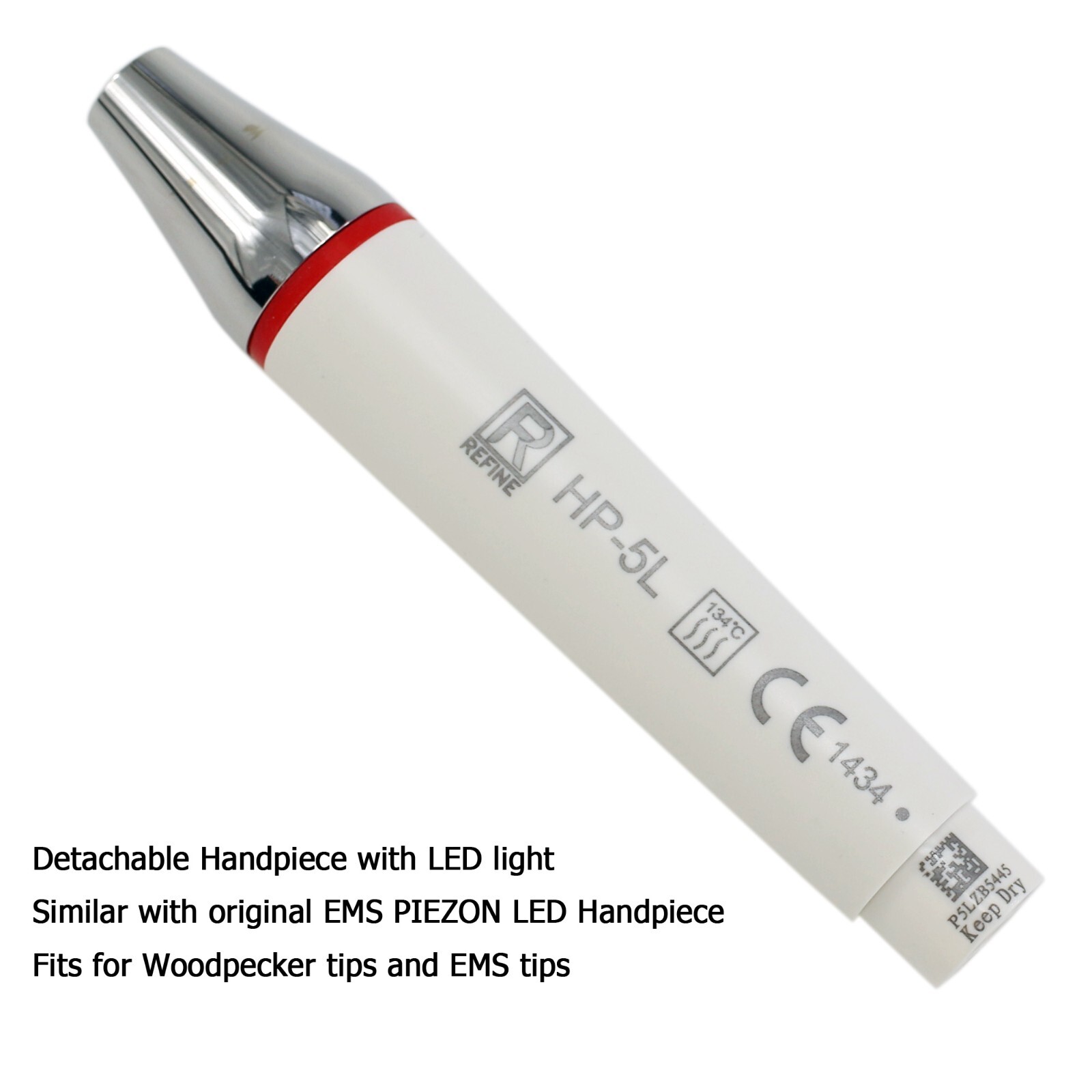 Woodpecker HW-5L DTE HD-7L EMS PIEZON LED Handpiece Ultrasonic Scaler Tips G1 P1