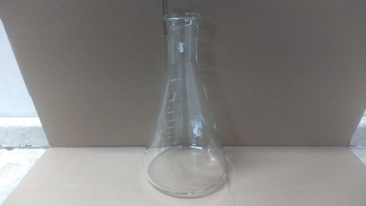 Fisher Brand FB-300-4000 4000mL Capacity Clear Glass Filtering Flask