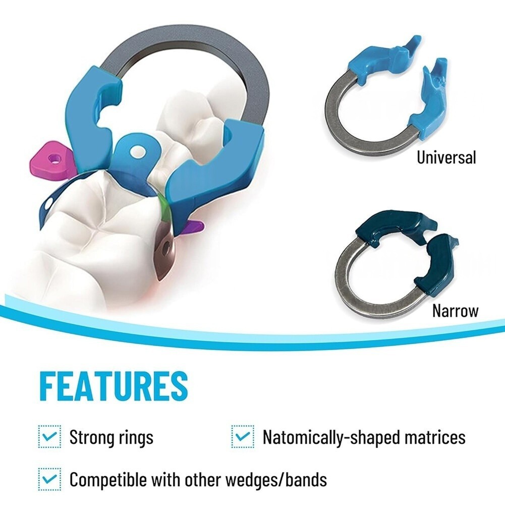 Dental M4 Matrix Bands Ring Sectional Matrice Clamp Fit Garrison Palodent V3