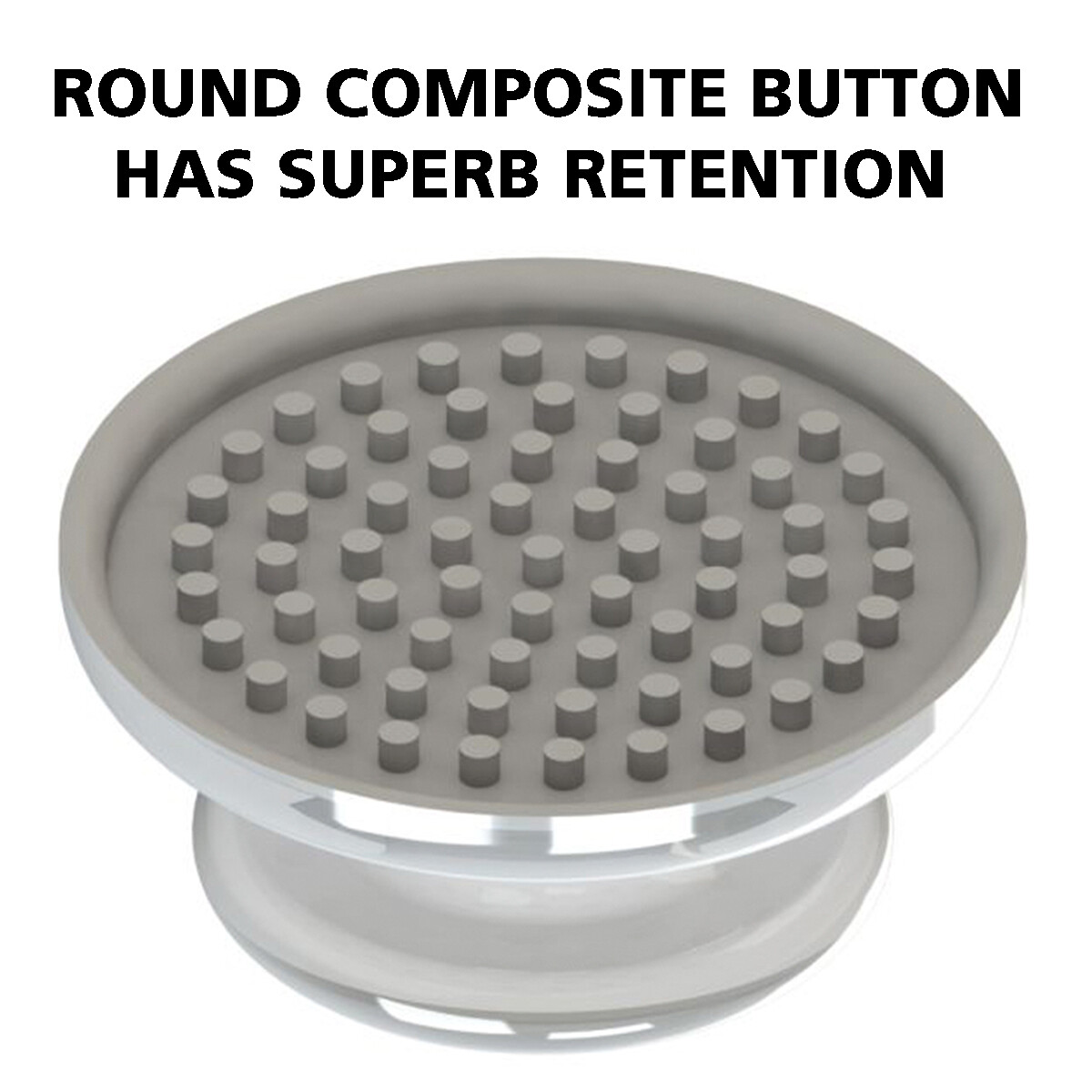 Dental Orthodontic Composite Ceramic Lingual Button Bondable Round Base – 10 PCS