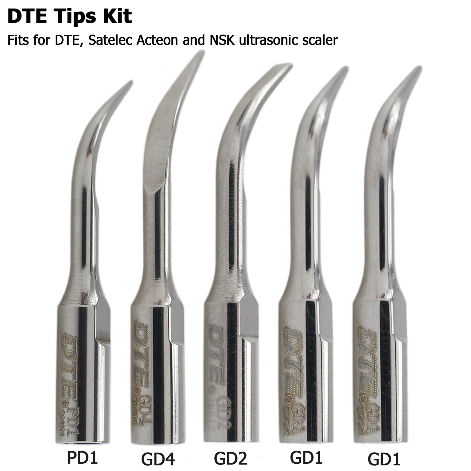 Woodpecker DTE Dental Ultrasonic Scaler Piezo Tips DTE-V2 V3 LED Handpiece HD-7L