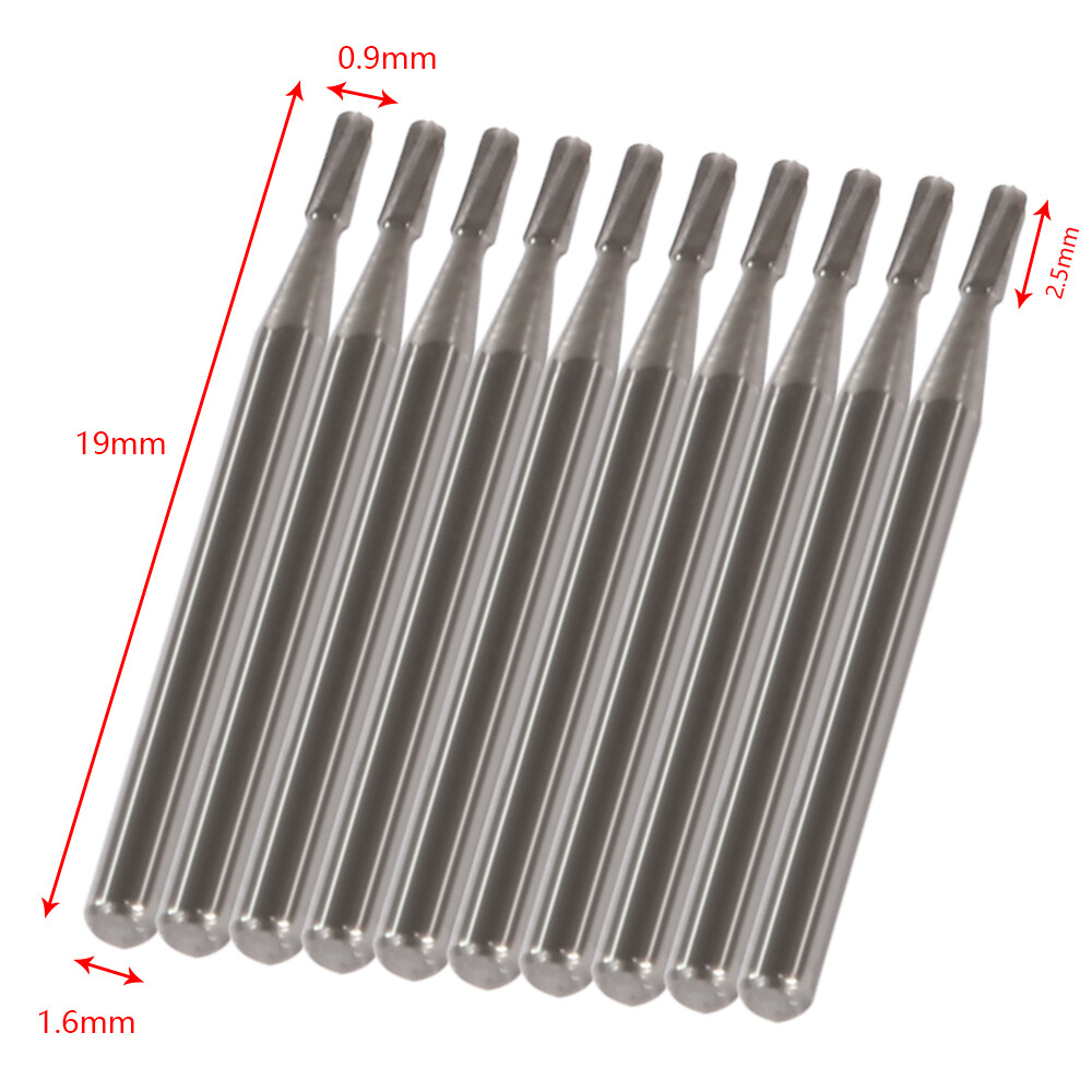 Dental FG-245 Clinic Carbide Burs Bits High Speed Cutting Drill Pear Head 10Pc