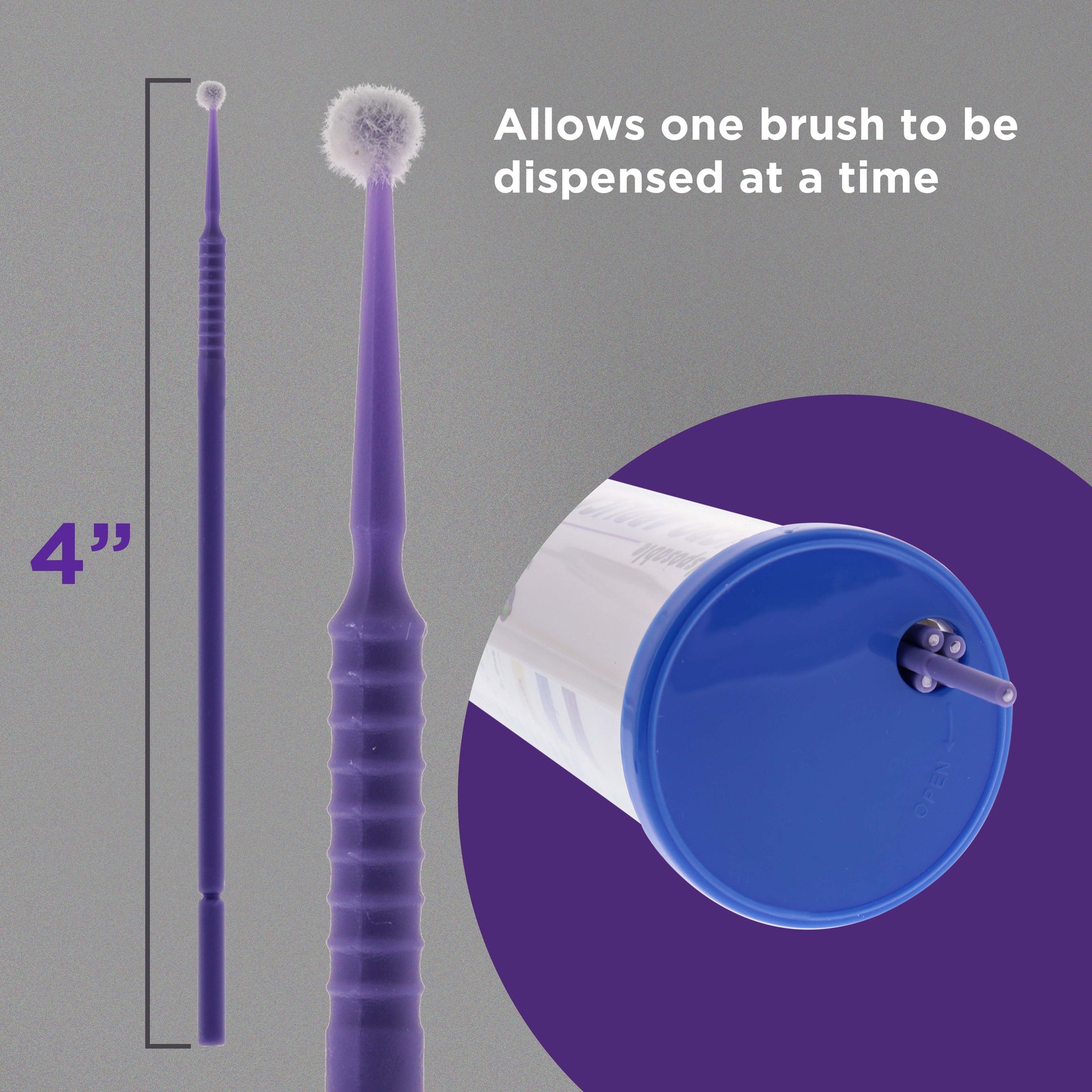 100 Eyelash Extension Micro Brushes, 2.0mm Tip Brush Applicators, Paint Touch Up