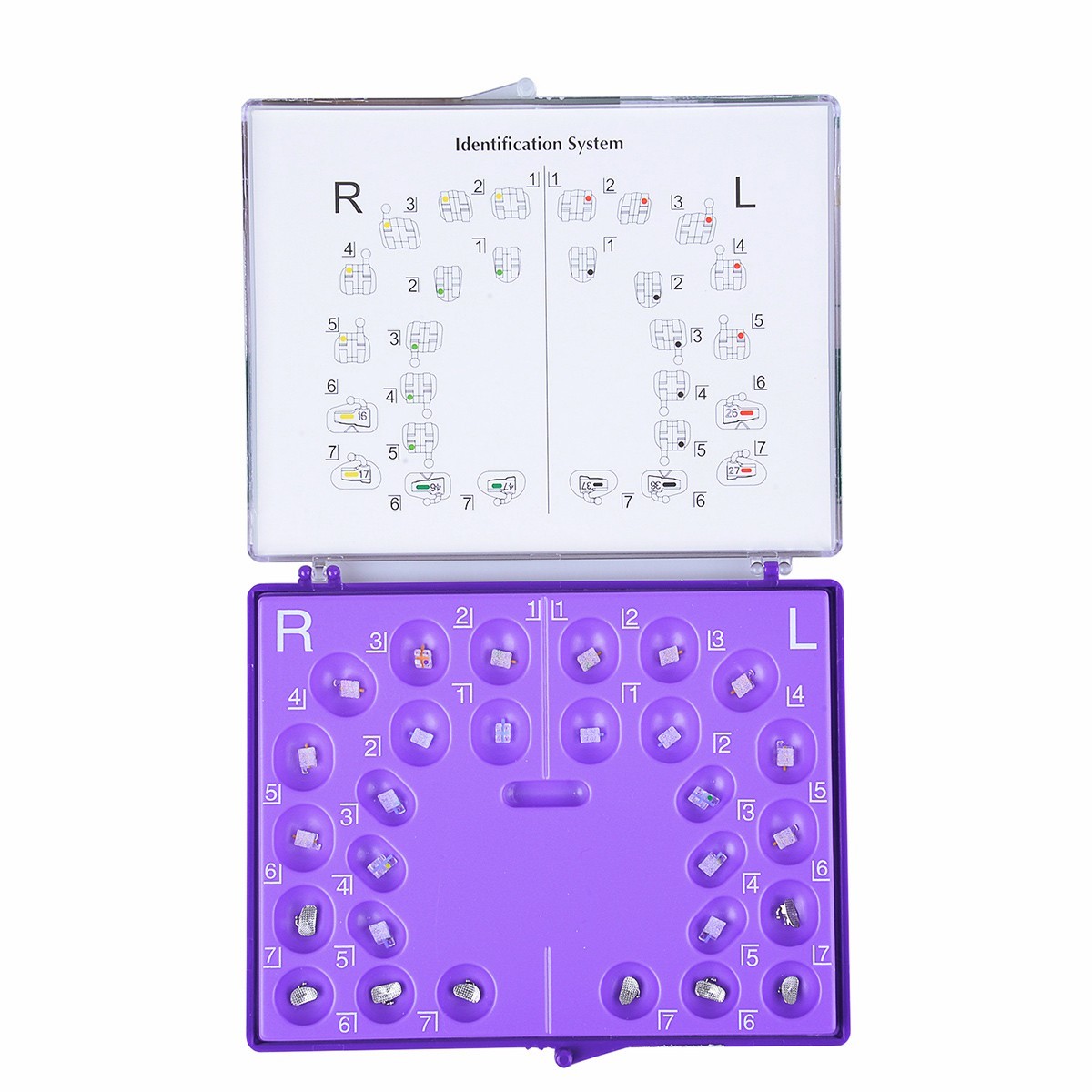 AZDENT Monocrystalline Sapphire Bracket Mini Roth.022 Hook 345 with Buccal Tube