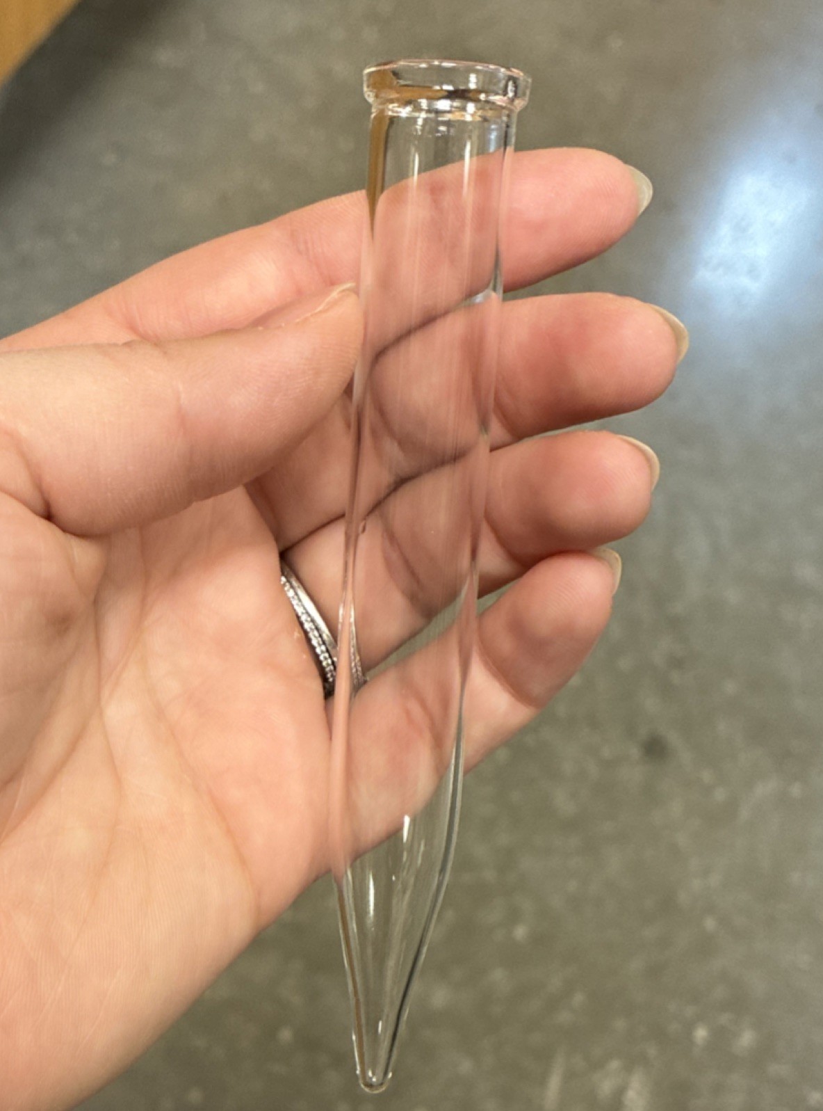 Set of 14: Conical Glass Centrifuge Tubes (15 mL) for Chemistry Biomedical Lab