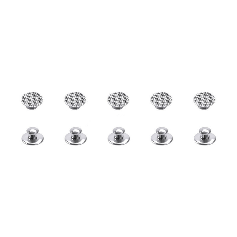 10 Pcs/Bag Dental Orthodontic Metal Round Mesh Base Lingual Button Bondable