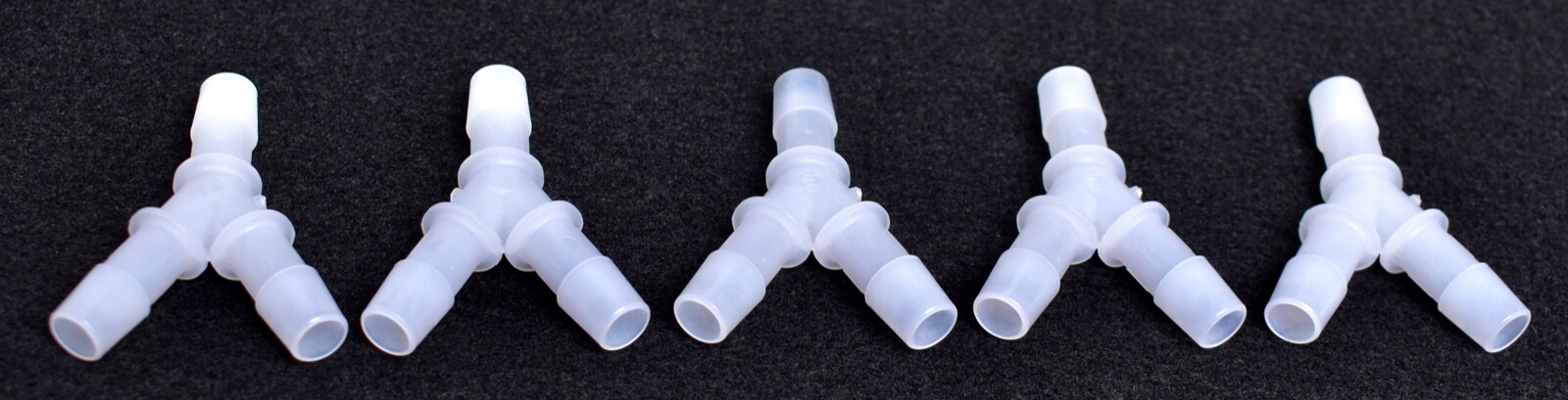 5 Count Cole Parmer Masterflex Y Tube Connector w/ 3/8″ ID 30703-93