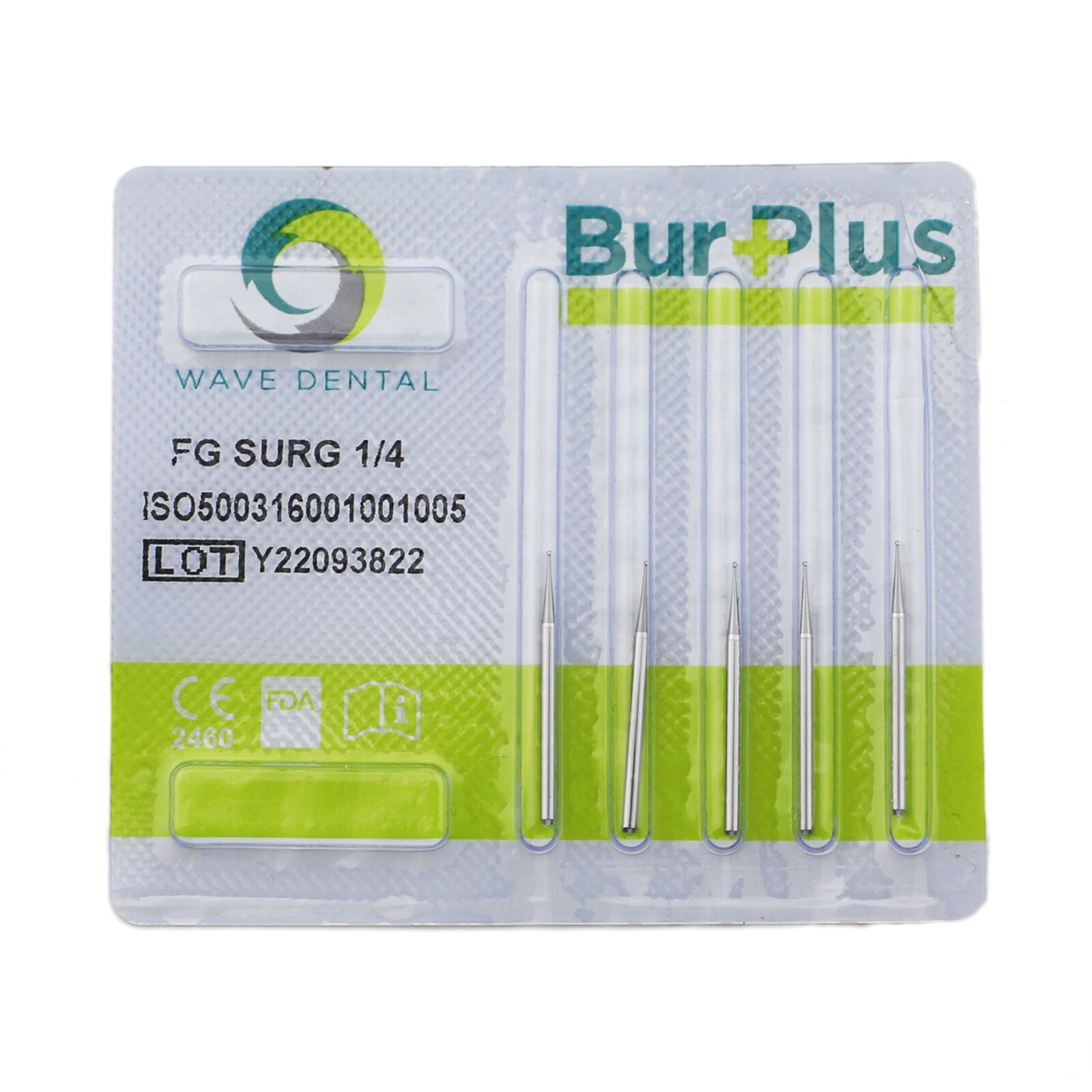 WAVE Dental Surgical Carbide Burs FG Round Bur Length 25mm #2 4 6 8 High Speed