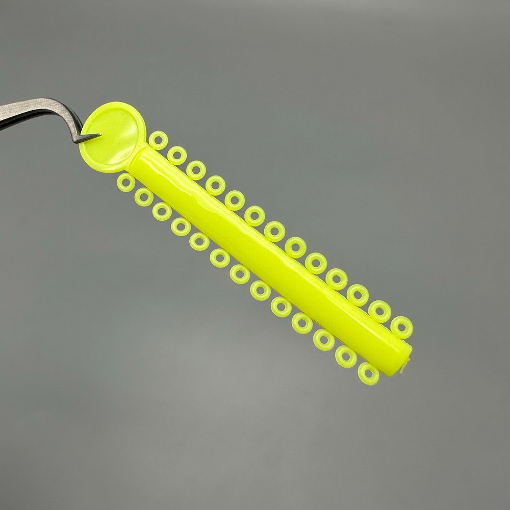 1Pack Dental Orthodontic Elastic Ligature Ties Rubber Bands Single/Double Colors