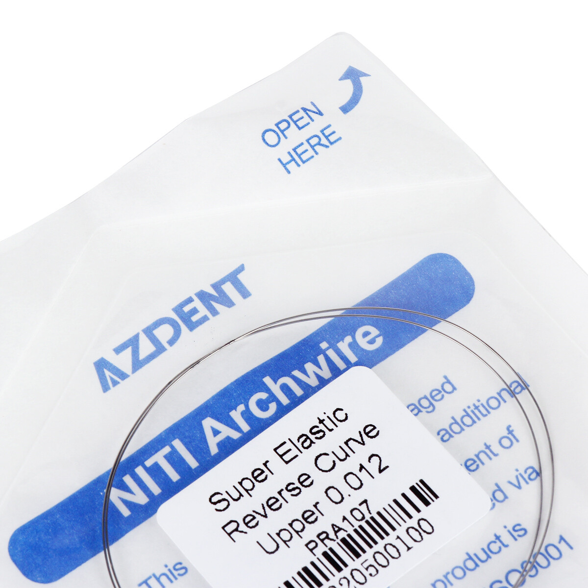 2pc/kit Dental Arcos de Ortodoncia NITI Alambre de Arco de Curva Inversa AZDENT