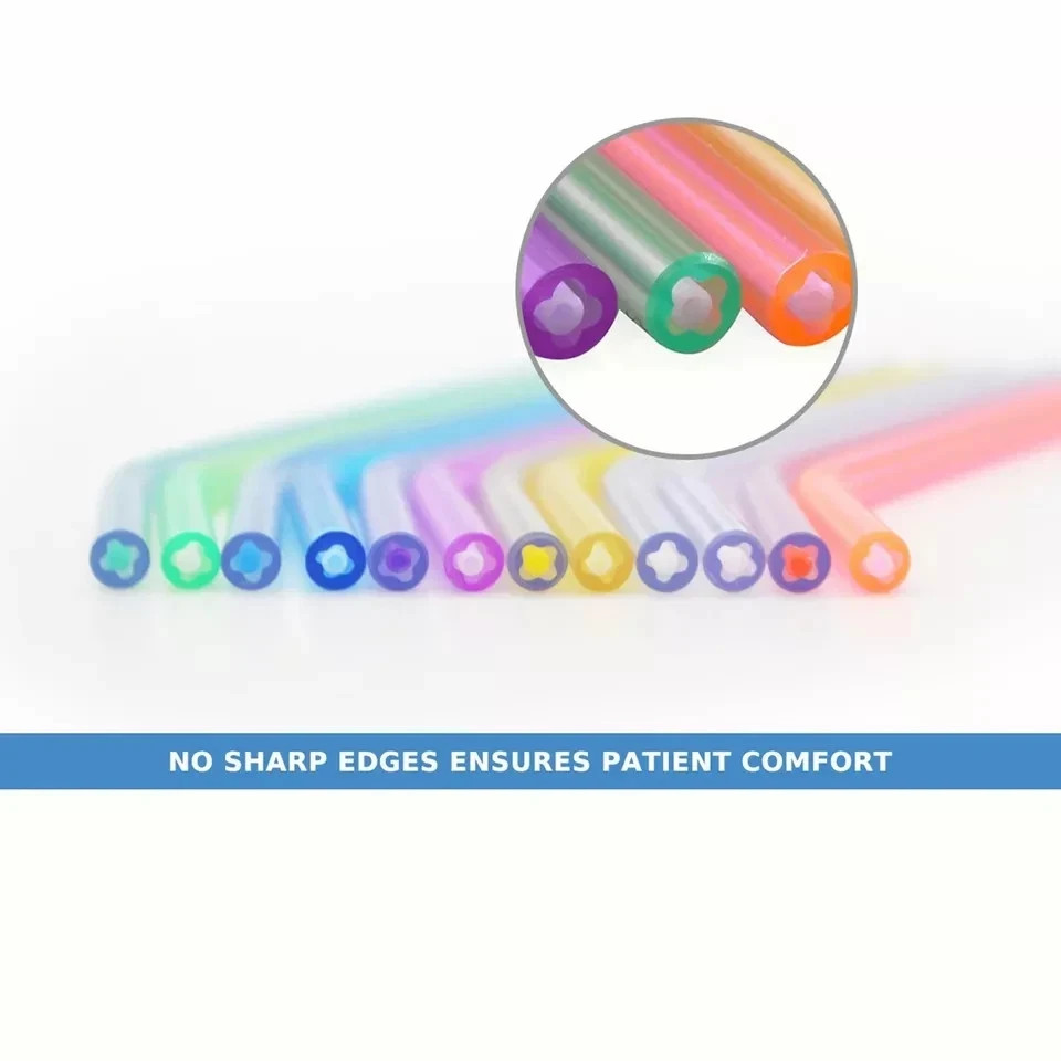 Dental Colorful Disposable 3-Way Air Water Syringe Triple Spray Nozzles Tips