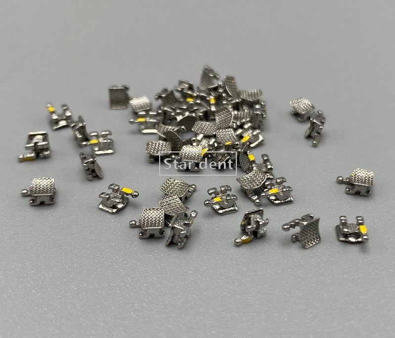 50pcs Dental Orthodontic Brackets metal Braces Mini Roth Slot 022 345 hooks Bulk