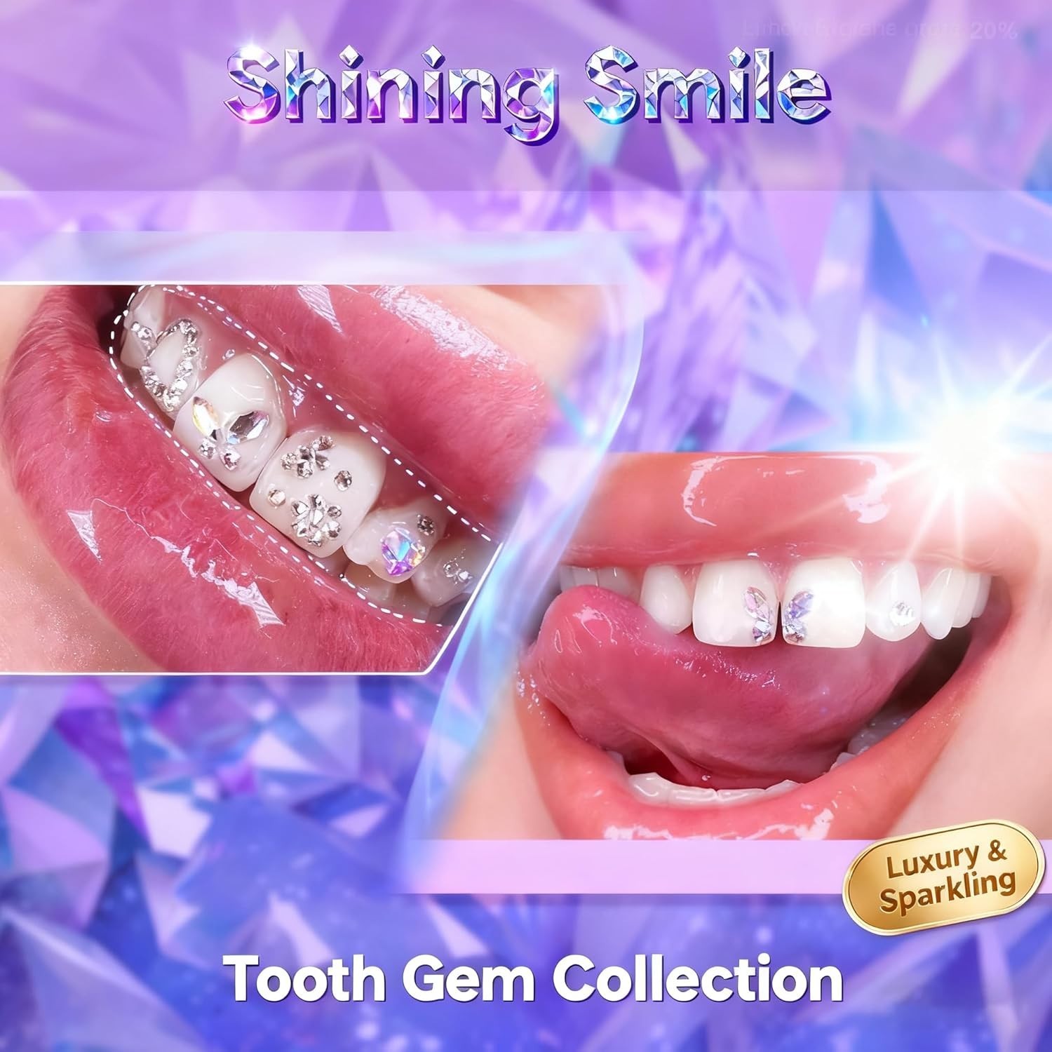 Embellish Your Smile with 30 Colorful Crystal Tooth Gems – Y2K Fashion