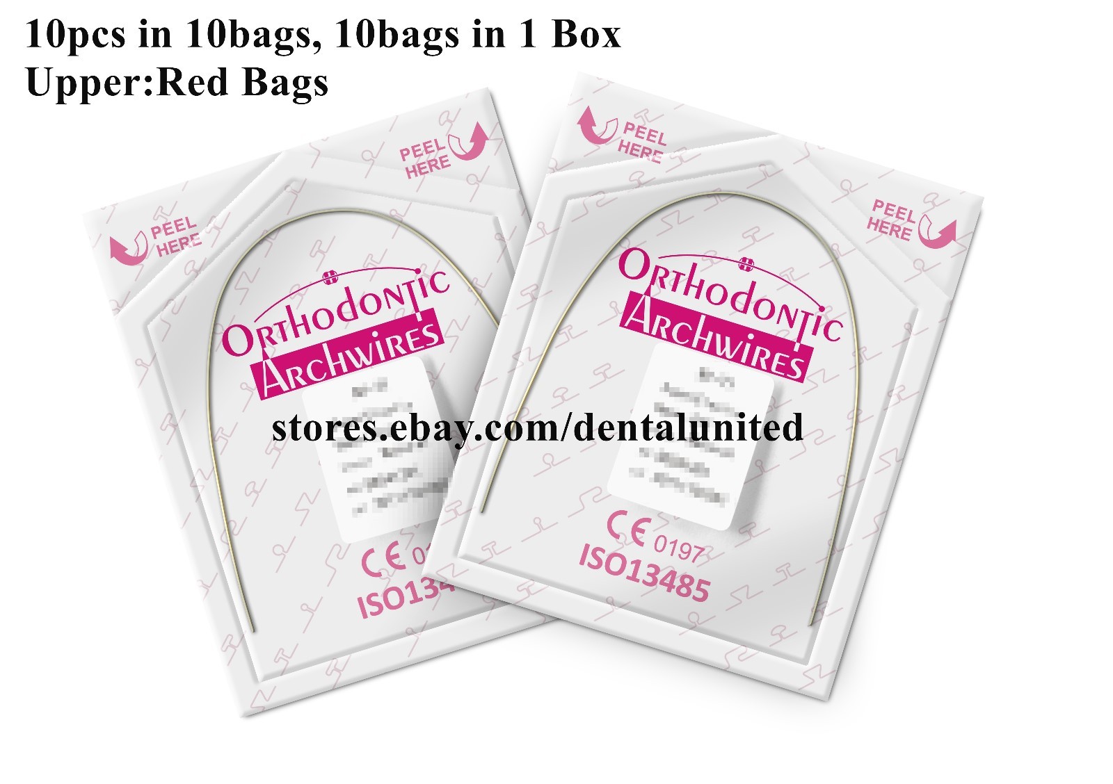 2Boxes 17*25 Upper&Lower Orthodontic Niti Super Elastic Rectangular Archwires