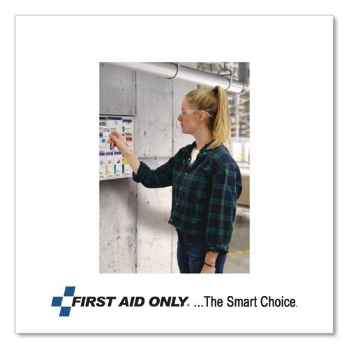 First Aid Only Lightweight Nitrile Gloves, One Size Fits Most, Clear, 2/Box