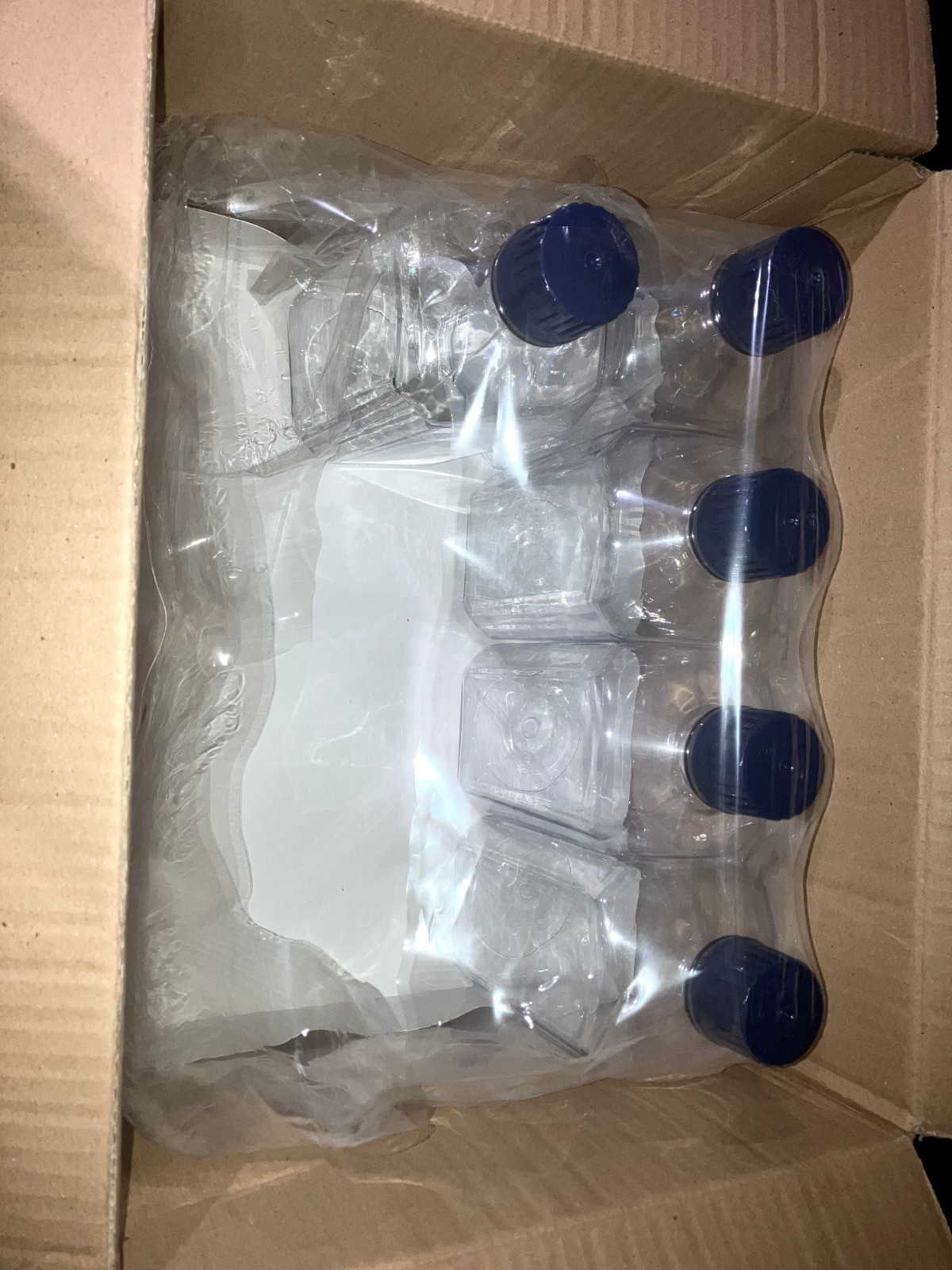 CASE of 5 VWR Media Bottles Square Polycarbonate 1000ml 1L Liter