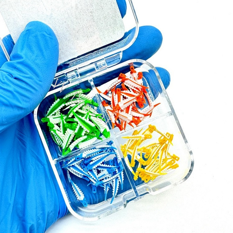 100pcs/box Mix Dental Interdental Wedges Sealing Composite Wedge Silicone