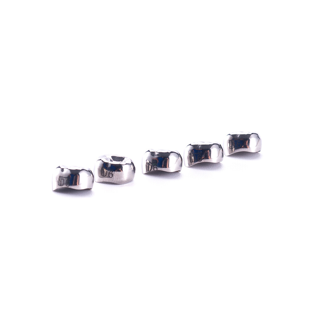 Dental D Primary E Molar Kids Crowns Stainless Steel Primary Crown Pediatric 5Pc