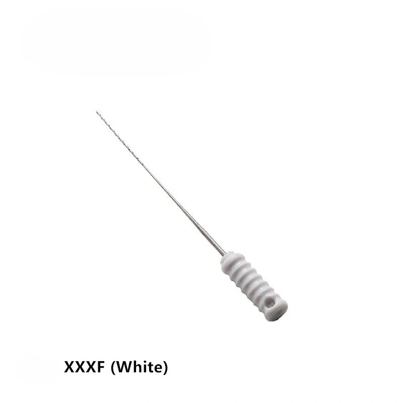 10 Pcs/Pack Dental Endo Barbed Broache 21/25mm Stainless Steel Root Canal 20-60#