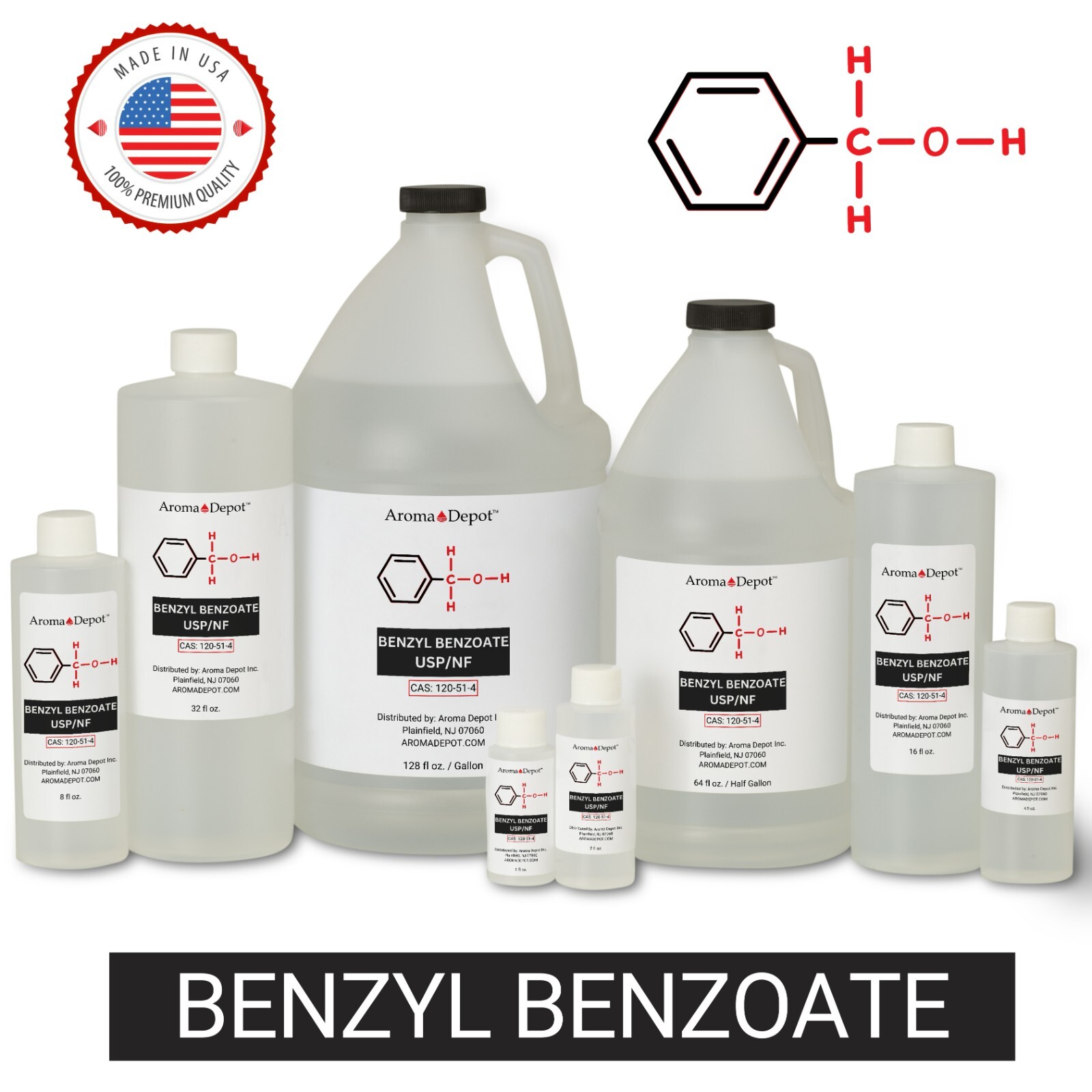 Benzyl Benzoate USP/NF – Cas: 120-51-4 Bulk Wholesale for Cosmetic, Fragrances