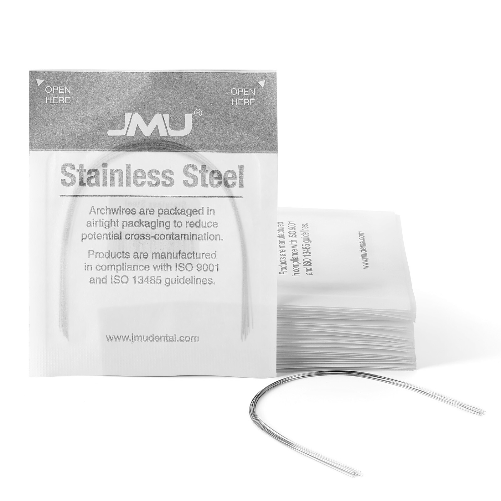 JMU Dental Orthodontic Archwire Stainless Steel Ovoid Form Rectangular Round