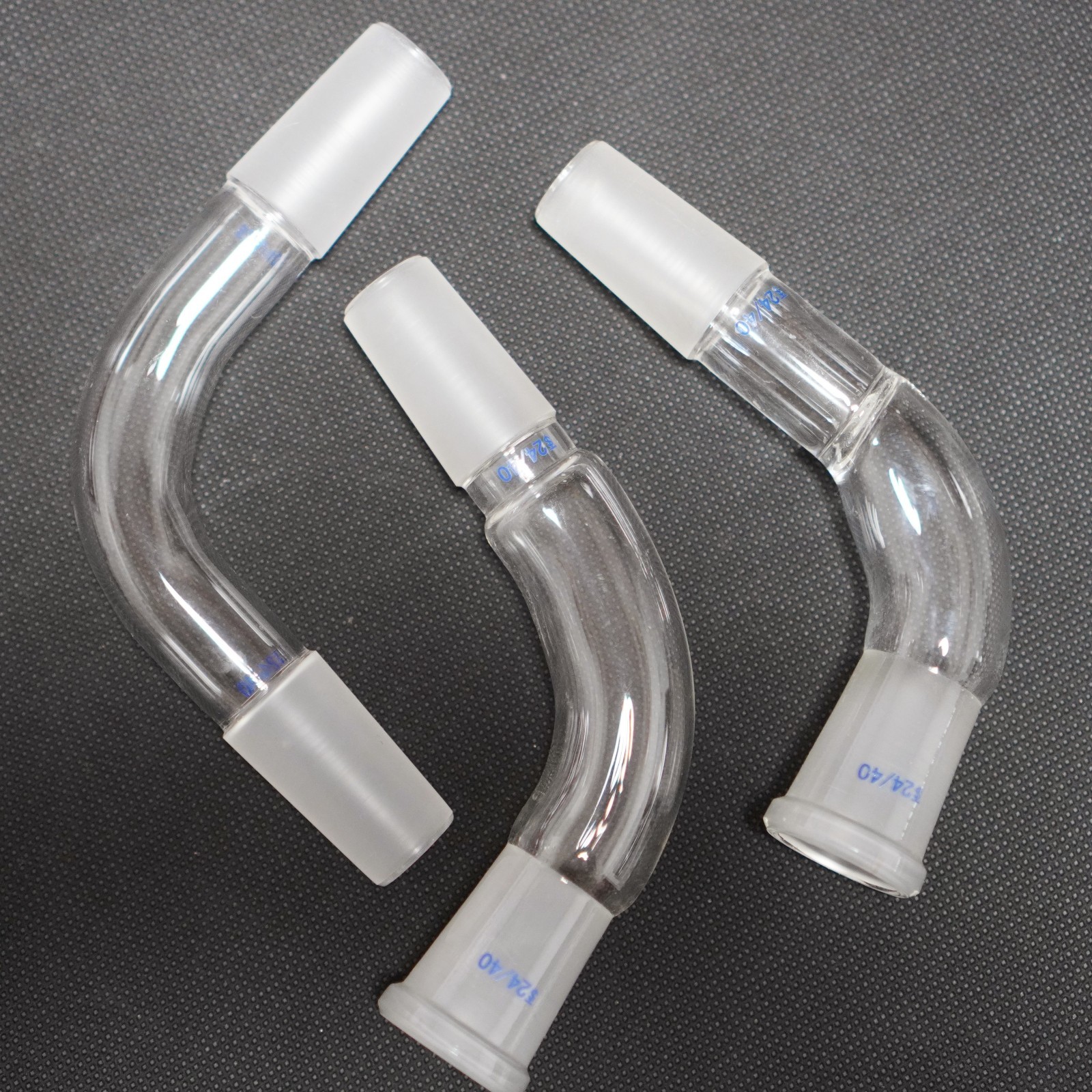 Lab Glass bent connecting adapter 24/40 Joint, Laboratory Glass