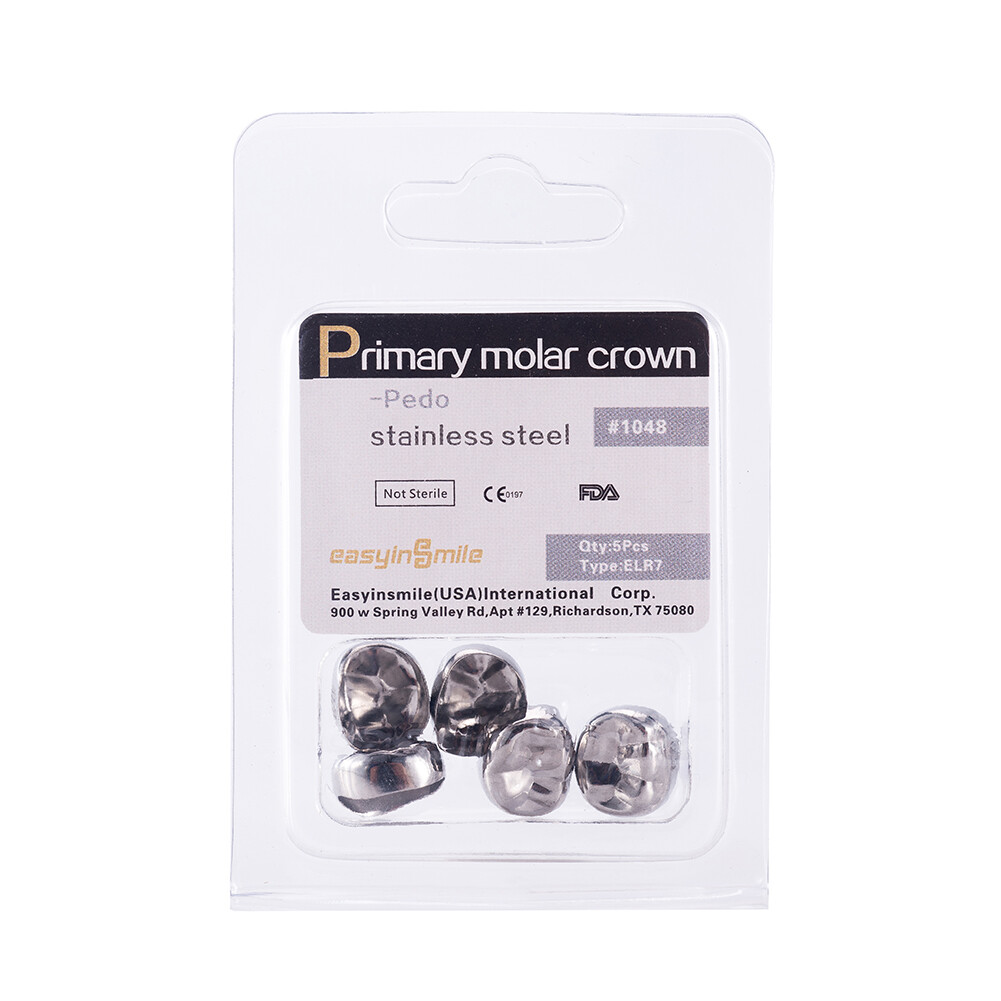 Pediatric Stainless Steel Primary Molar Crowns 5/48/96pc Dental Kids Restoration