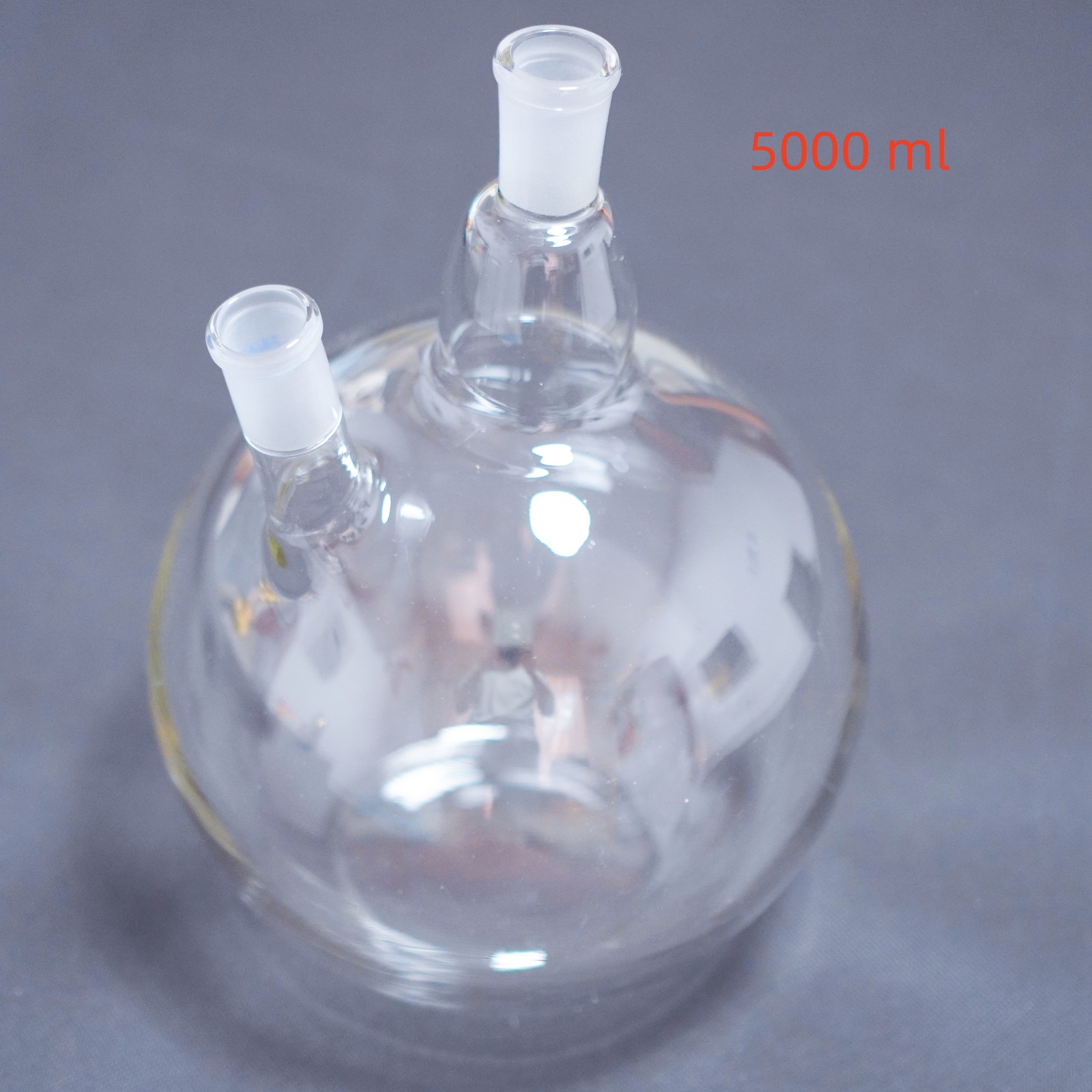 Laboratory glass 2-neck flat bottom flask boil flask boiling flask 24/40