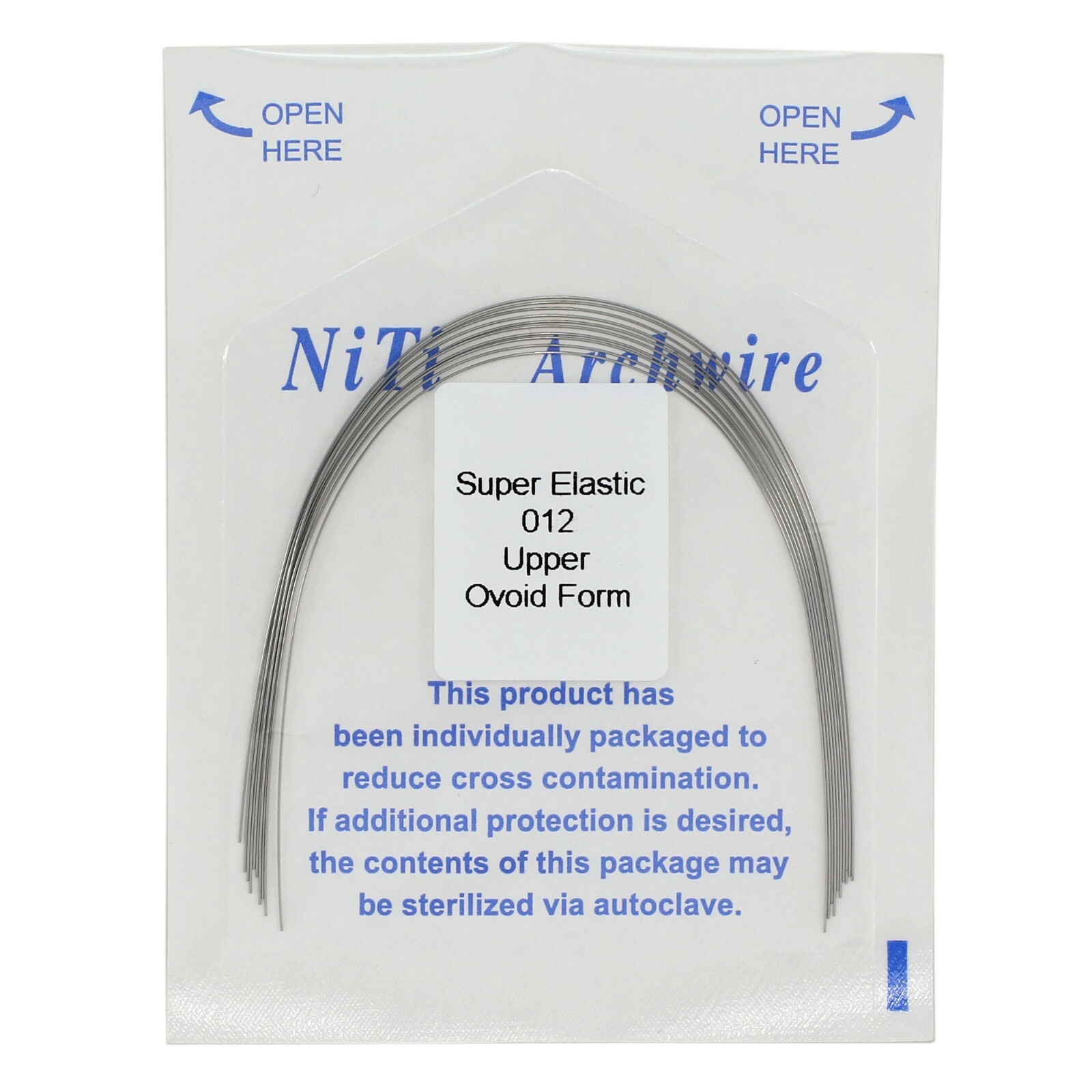 Dental Orthodontic Elastic Niti Arch Wire Round Ovoid 012 014 016 18 Upper Lower