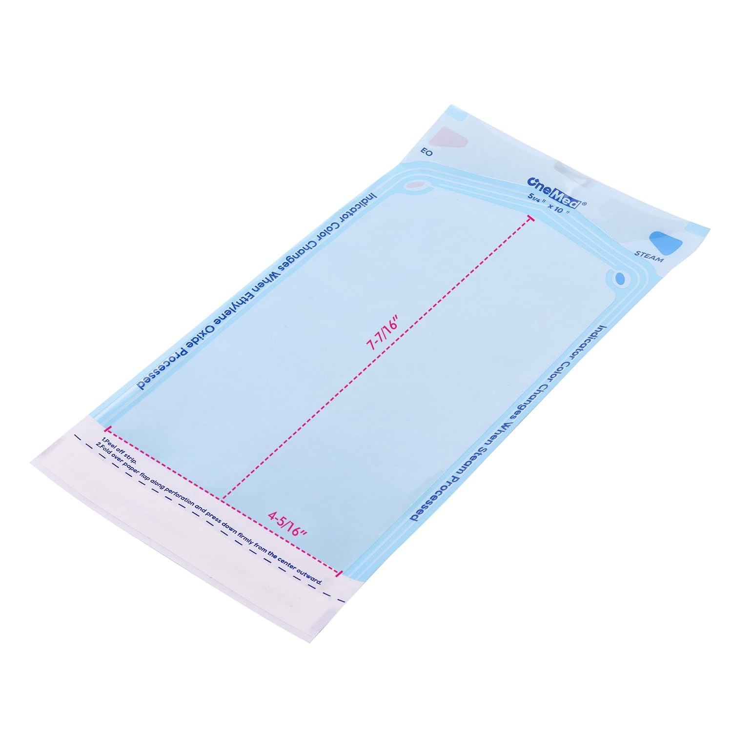 200 Pouches Dental Self-Sealing Sterilization Pouches 5.25×10 inch 200/Box 1 Box