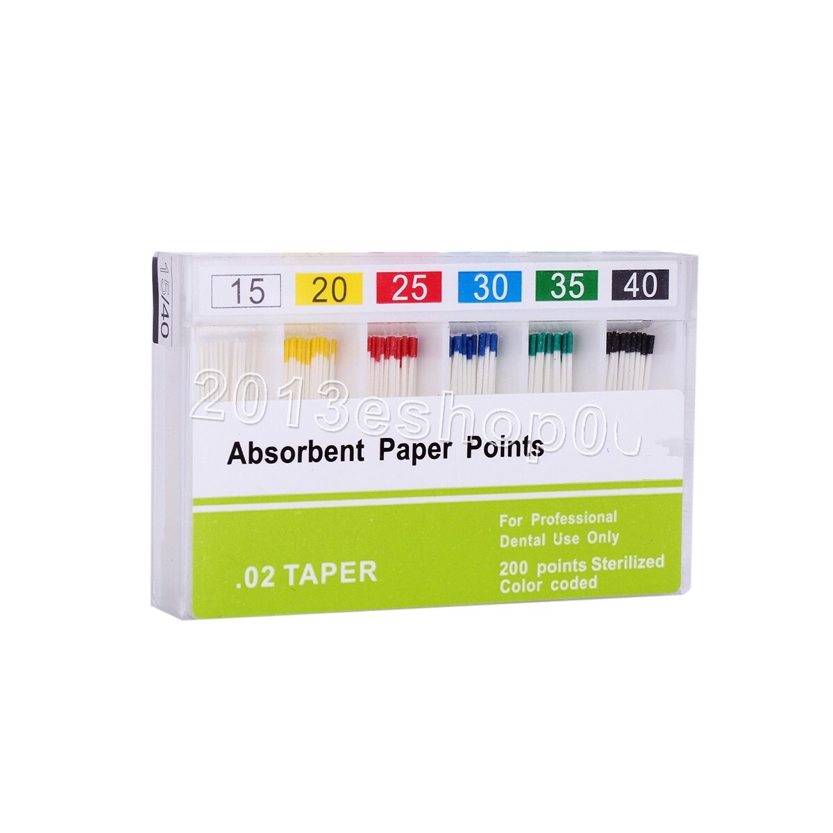 5Packs Dental Endo Root Canal Endodontic Absorbent Paper Points PP 0.02 15-40#