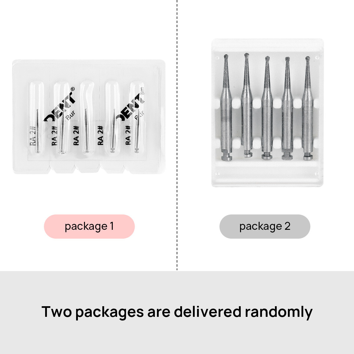 5Pcs/Box AZDENT Dental Lab Clinic Low Speed RA (Right Angle) Tungsten Steel Burs