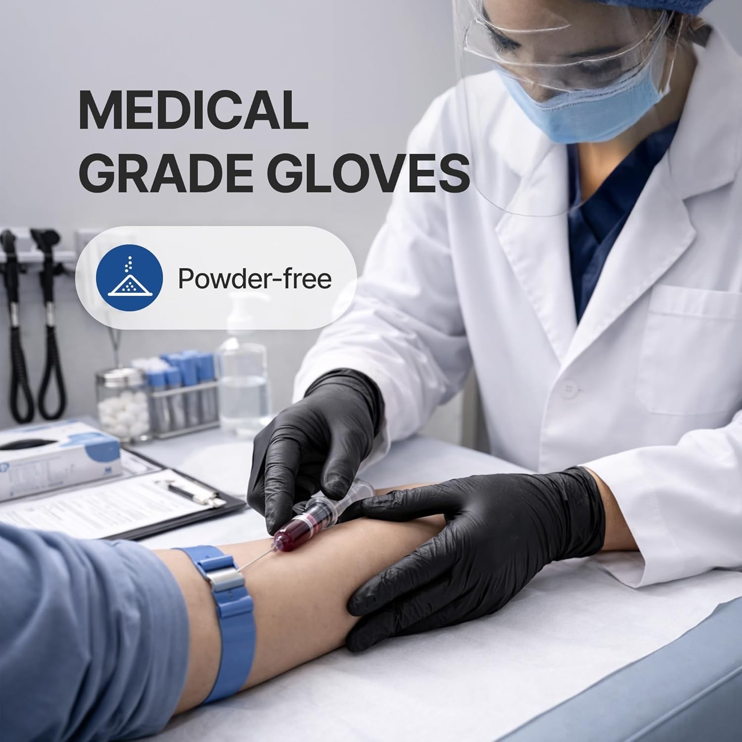 Disposable Vinyl Exam Gloves, 4 Mil, Latex-Free, 100 Count – Food Safe