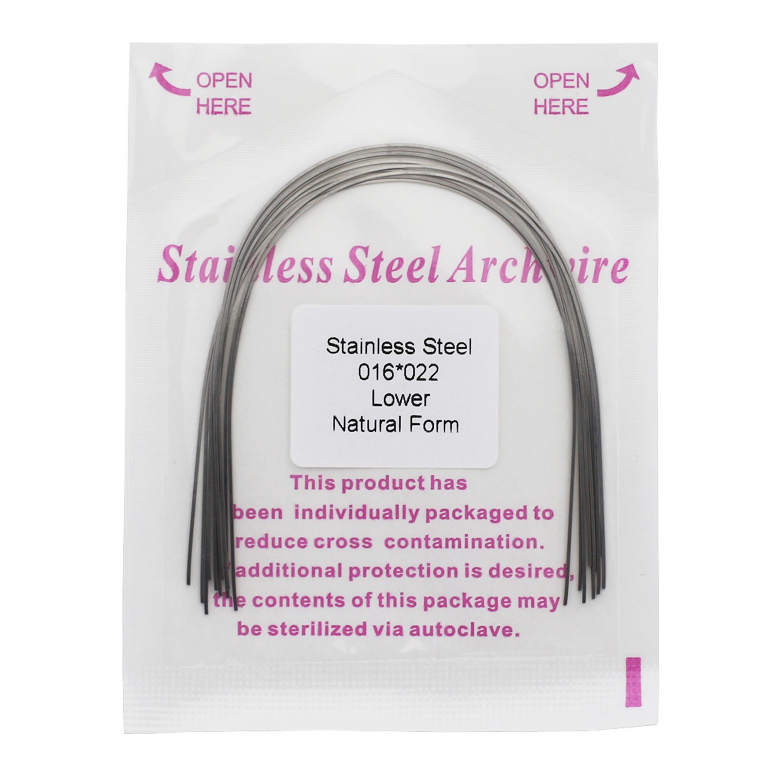 Dental Orthodontic Stainless Steel Arch Wire Rectangular Archwire Ovoid Natural