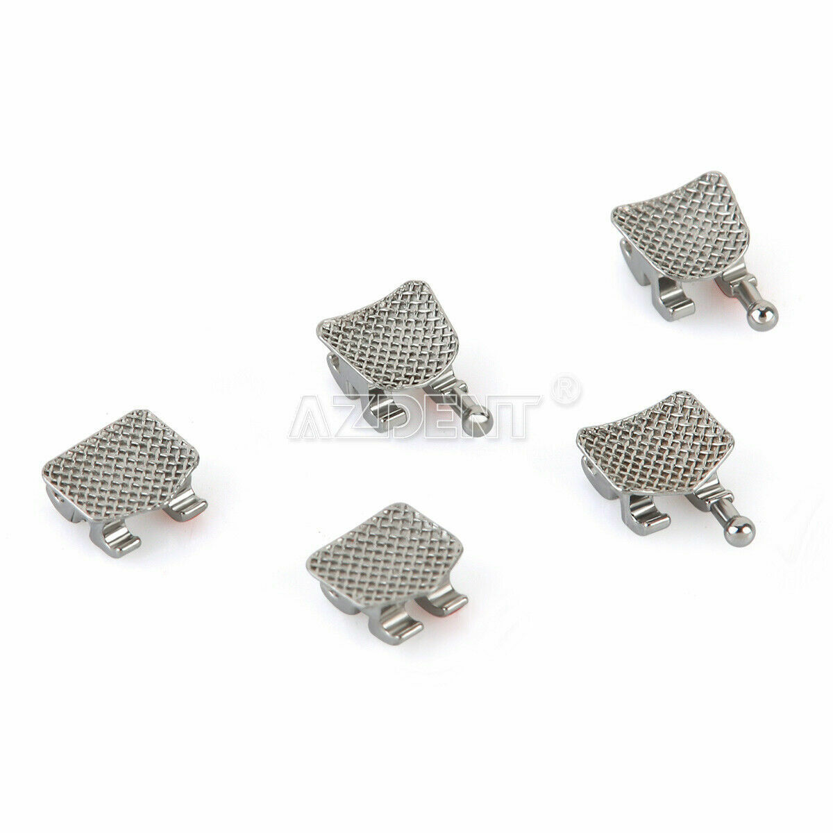 20Packs AZDENT Dental Metal Brackets Standard MBT Slot .022 Hooks 345 20pcs/pack