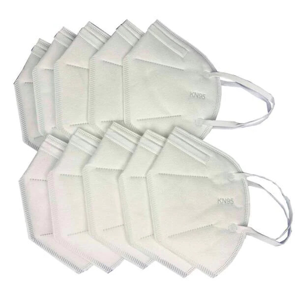 10 Pack KN95 WHITE Face Mask Cover Protection Respirator Masks KN 95