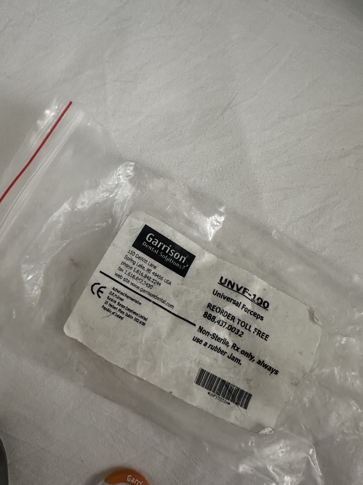Garrison UNVF-100 Universal Forceps with Universal Matrix Band Dentistry