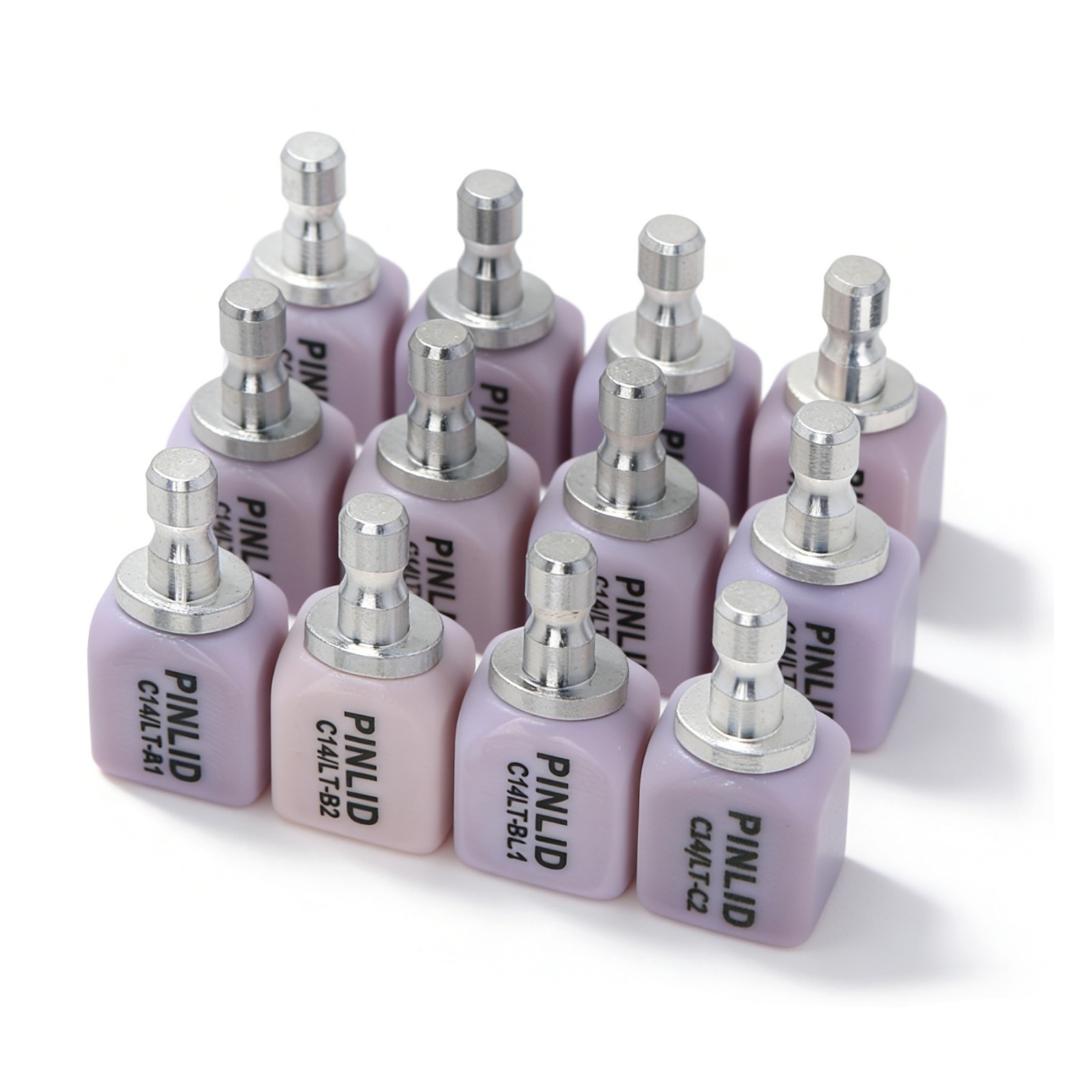US C14 LT Glass Ceramic Blocks Lithium Disilicate CAD/CAM Cerec Blocks 5Pcs/Box