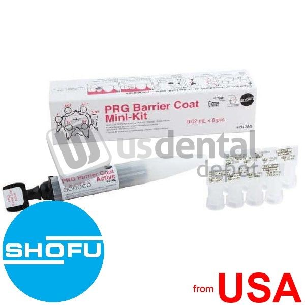 SHOFU PRG Fissure Sealer Barrier Coat Kit – Light Cure Giomer Fluoride Re 421026