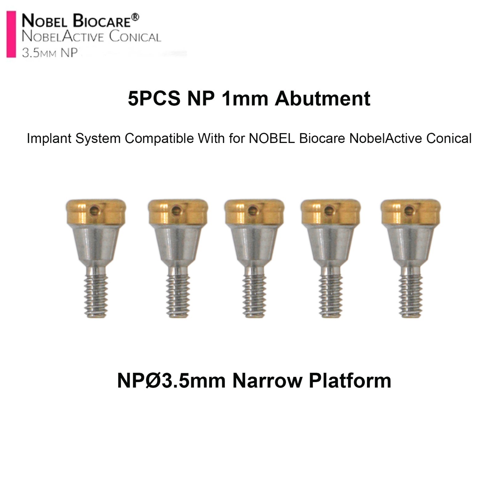 ZEST NOBEL Locator Abutment for Nobel Biocare Active Conical Connection NP & RP