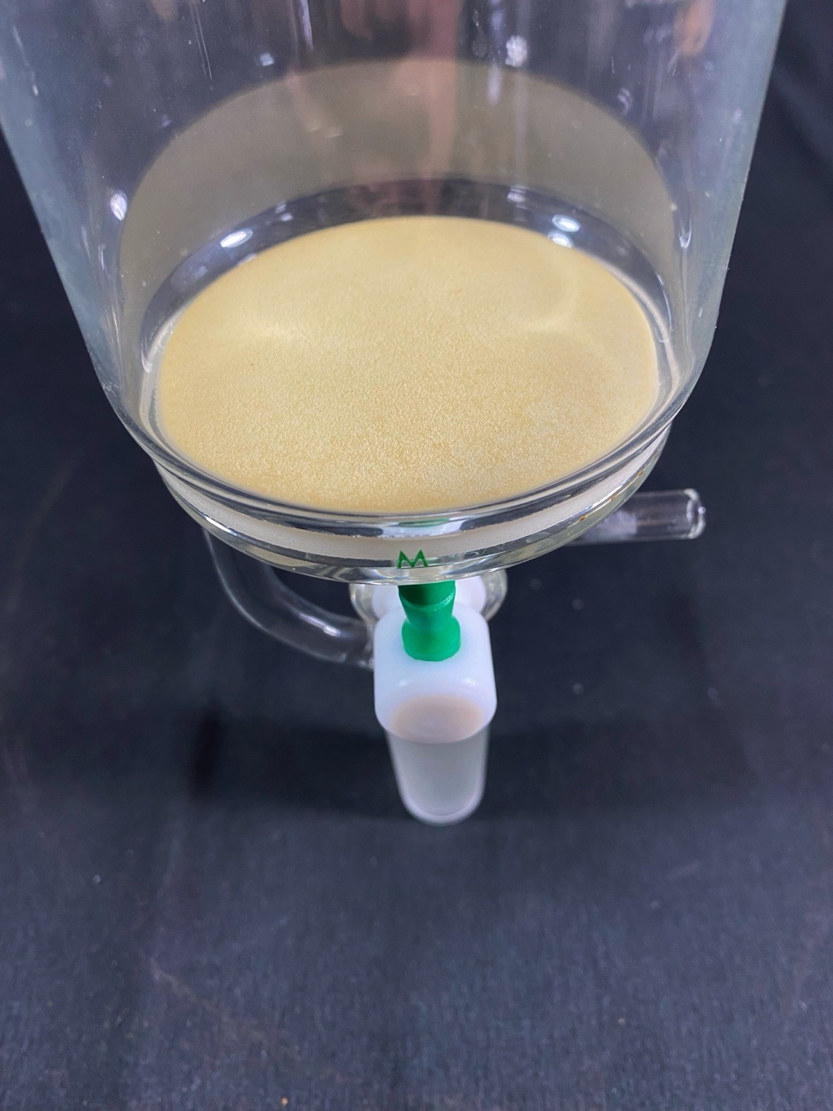 CHEMGLASS Glass 500mL Solid Phase Peptide Synthesis Vessel GL-32 Cap CG-1866-06
