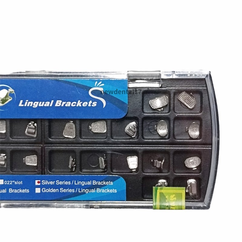 Dental Orthodontic Lingual Bracket Braces 24pcs+Buccal Tube Non-Conve 28pcs/set
