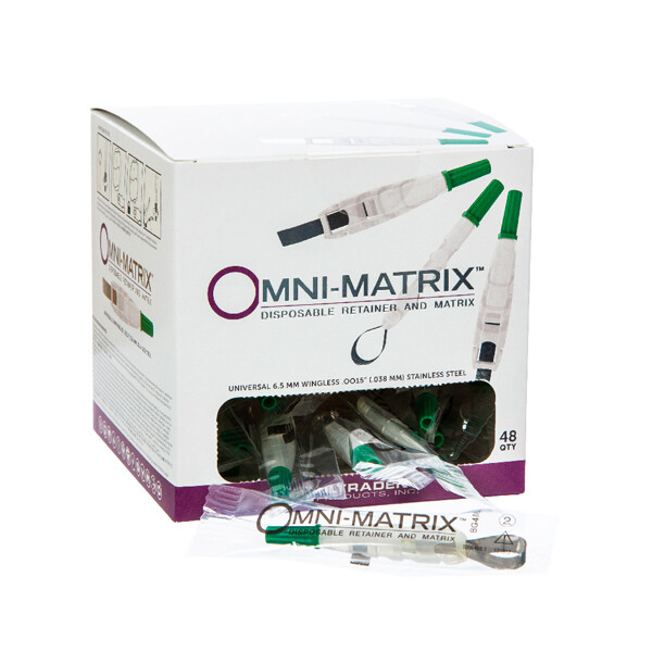 Ultradent 8802 Omni Matrix Disposable Retainer 0.0015″ Winged Green 48/Pk